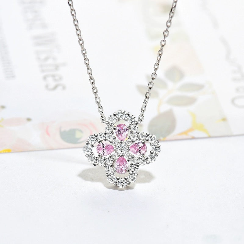 [Royal&Vicky]LOOP NECKLACE FULL MOTIF DIAMOND 16MM MULTIPLE COLORS