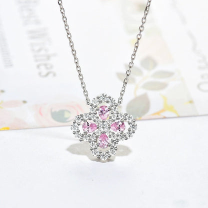 [Royal&Vicky]LOOP NECKLACE FULL MOTIF DIAMOND 16MM MULTIPLE COLORS