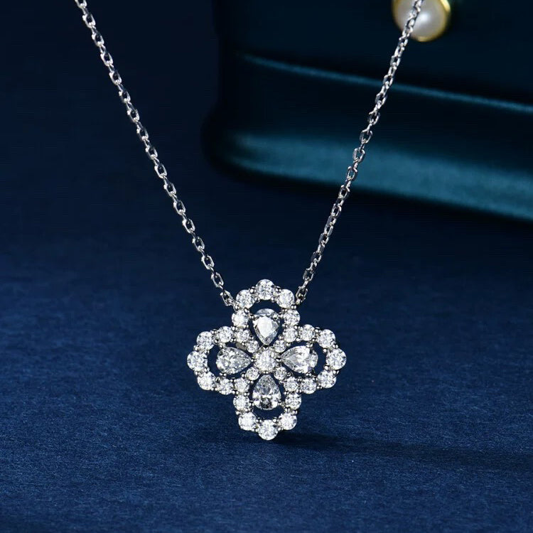 [Royal&Vicky]LOOP NECKLACE FULL MOTIF DIAMOND 16MM MULTIPLE COLORS