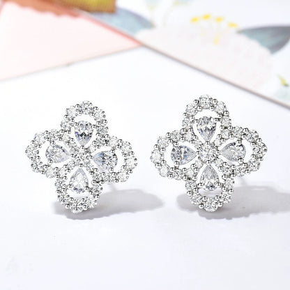 [Royal&Vicky]LOOP EARRINGS FULL MOTIF DIAMOND 16MM