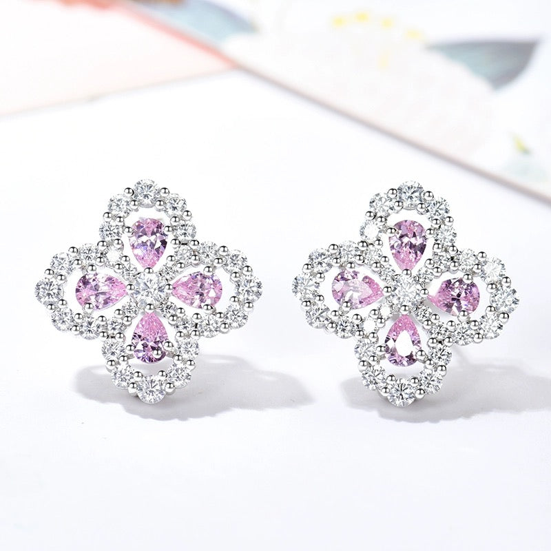 [Royal&Vicky]LOOP EARRINGS FULL MOTIF DIAMOND 16MM