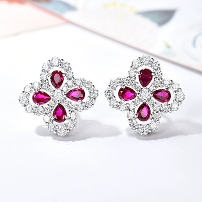 [Royal&Vicky]LOOP EARRINGS FULL MOTIF DIAMOND 16MM