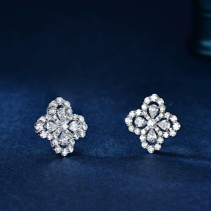 [Royal&Vicky]LOOP EARRINGS FULL MOTIF DIAMOND 16MM