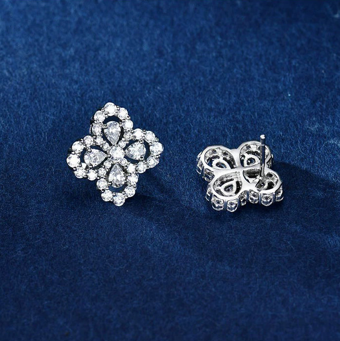 [Royal&Vicky]LOOP EARRINGS FULL MOTIF DIAMOND 16MM