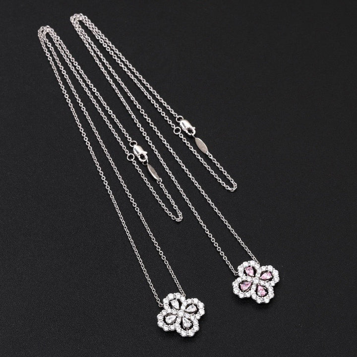 [Royal&Vicky]LOOP NECKLACE FULL MOTIF DIAMOND 16MM MULTIPLE COLORS