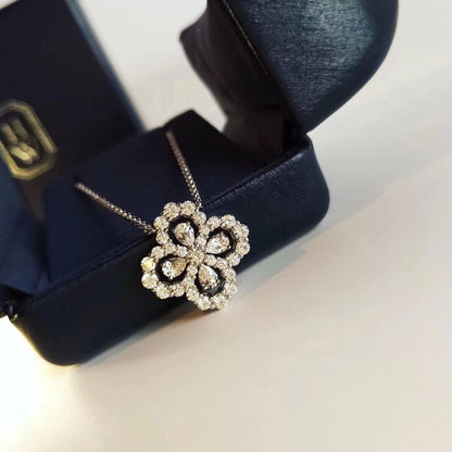 [Royal&Vicky]LOOP NECKLACE FULL MOTIF DIAMOND 16MM MULTIPLE COLORS