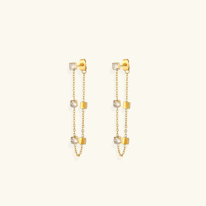 [Royal&Vicky]Iris Diamond Earrings