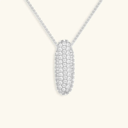 [Royal&Vicky]Bubble Initial Diamond Necklace