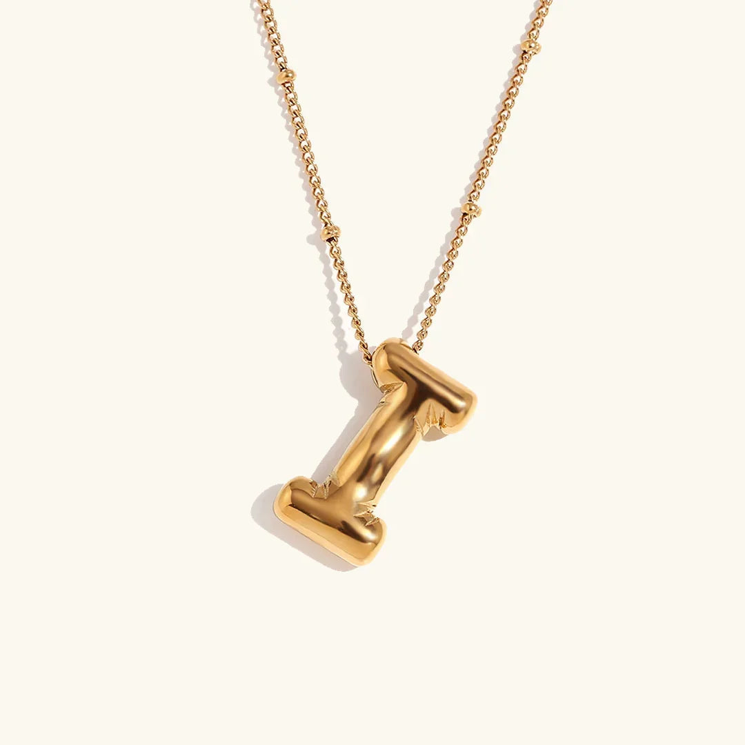 [Royal&Vicky]Balloon Gold Initial Necklace
