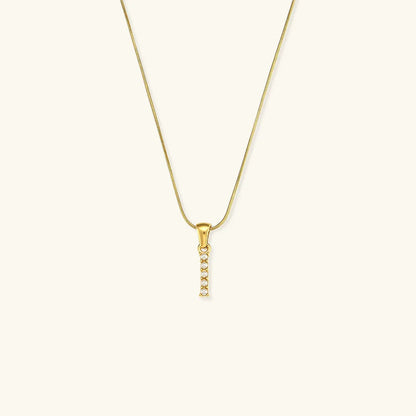 [Royal&Vicky]Augustine Initial Letter Pearl Necklace