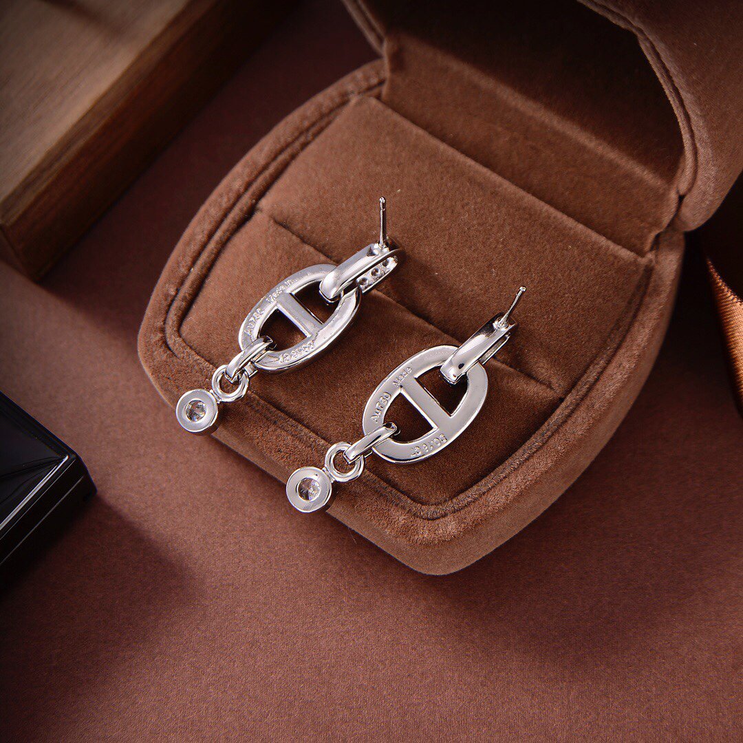[Royal&Vicky]HM CHAINE DIAMOND EARRINGS