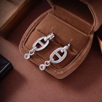 [Royal&Vicky]HM CHAINE DIAMOND EARRINGS