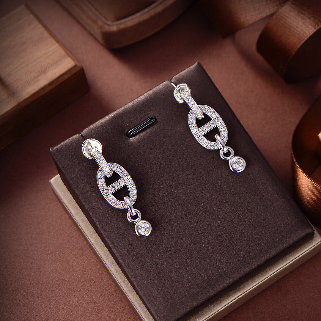 [Royal&Vicky]HM CHAINE DIAMOND EARRINGS