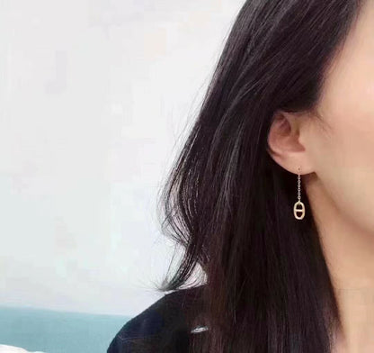 [Royal&Vicky]CHAINE TASSEL EARRINGS