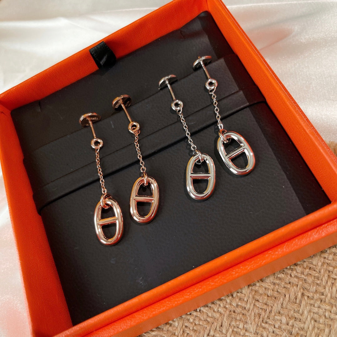 [Royal&Vicky]CHAINE TASSEL EARRINGS