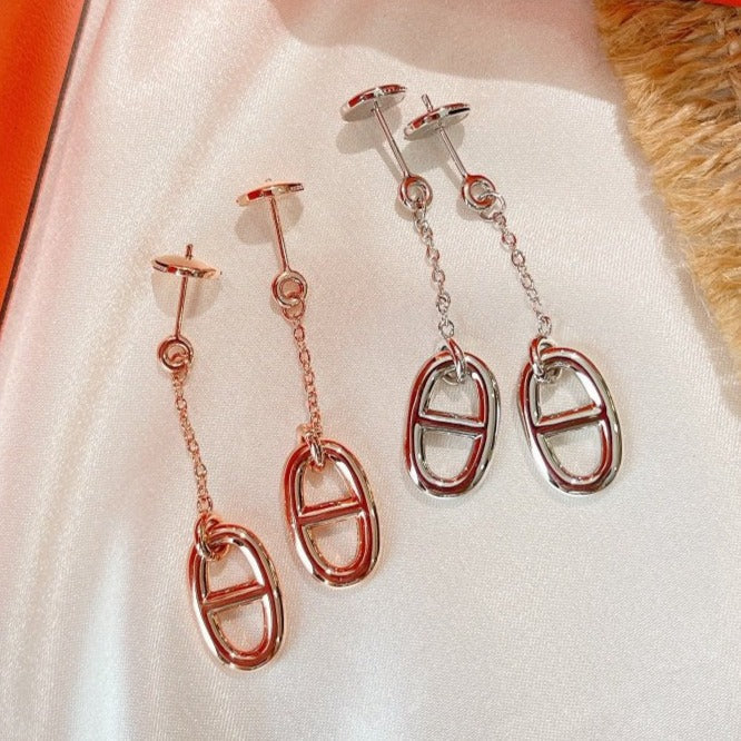 [Royal&Vicky]CHAINE TASSEL EARRINGS