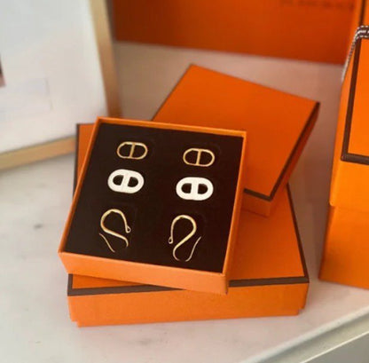 [Royal&Vicky]HM O'MAILLON GOLD EARRINGS