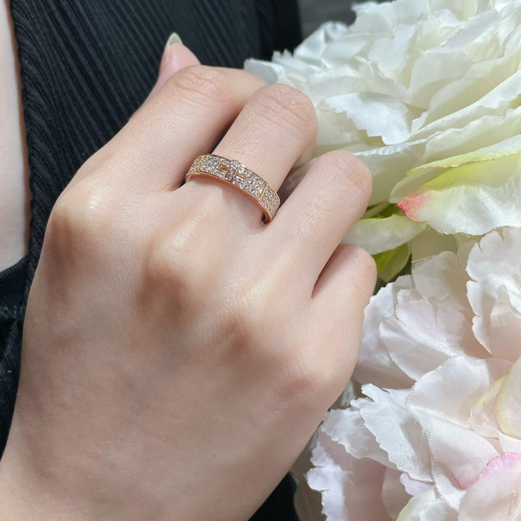 [Royal&Vicky]KELLY PINK GOLD DIAMOND RING
