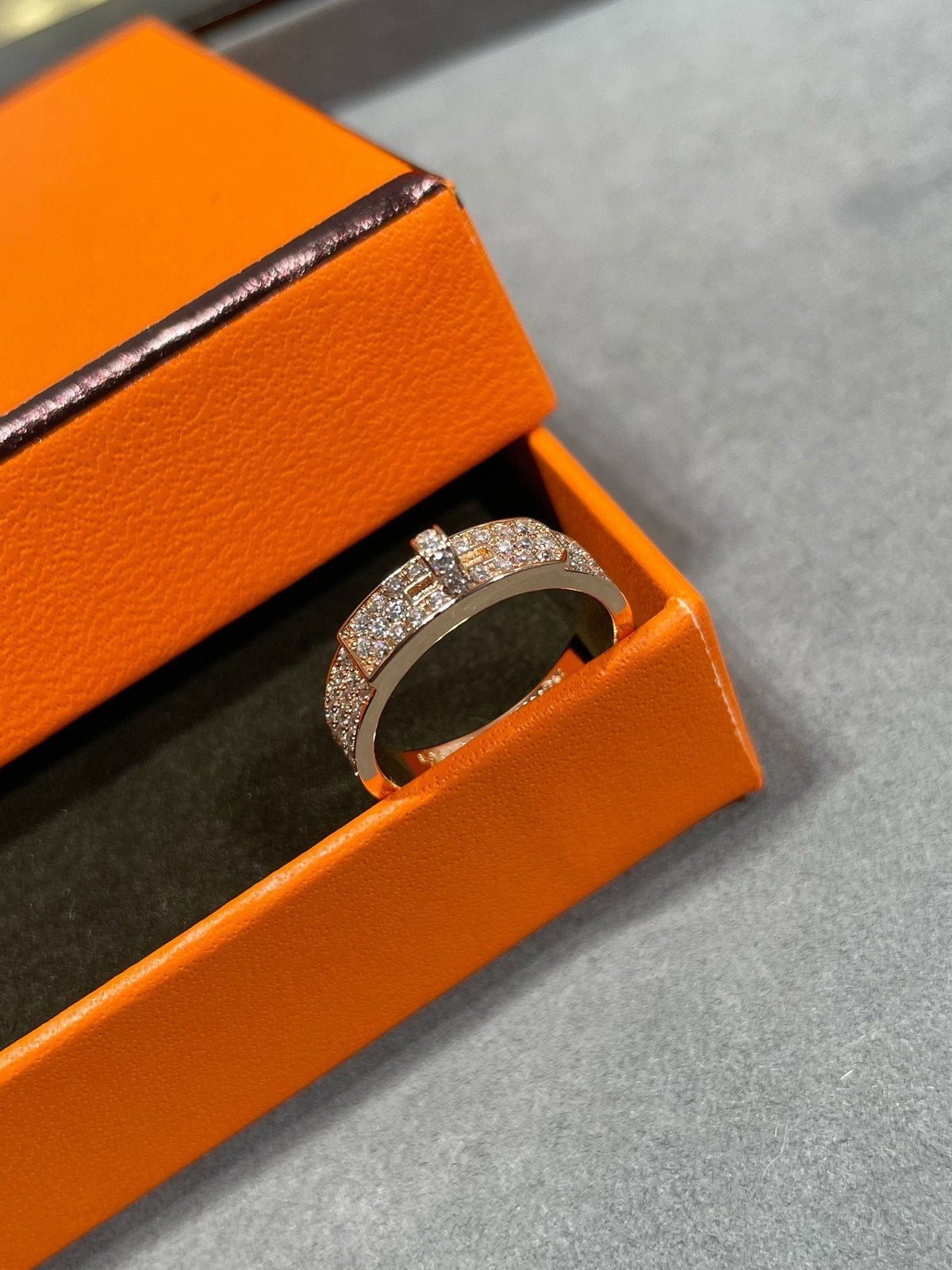 [Royal&Vicky]KELLY PINK GOLD DIAMOND RING