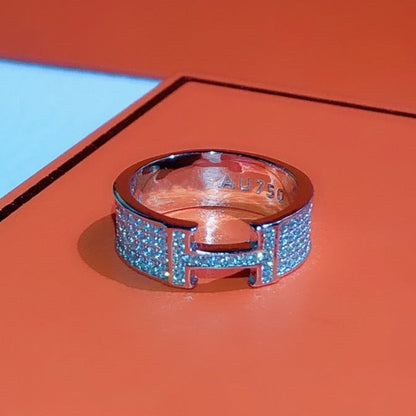 [Royal&Vicky]H RING FULL DIAMOND