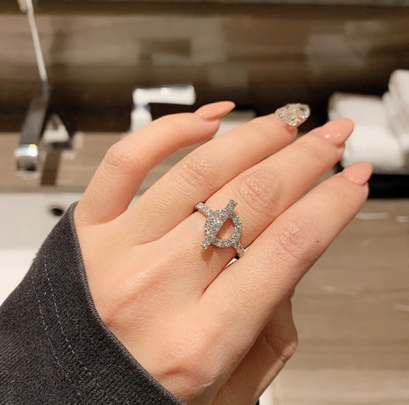 [Royal&Vicky]ECHAPPEE RING SILVER DIAMOND