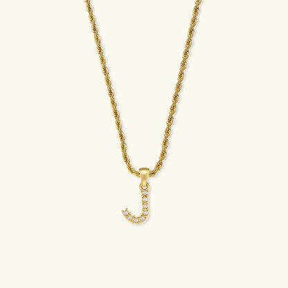 [Royal&Vicky]Elodie Initial Letter Pearl Necklace