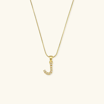 [Royal&Vicky]Augustine Initial Letter Pearl Necklace