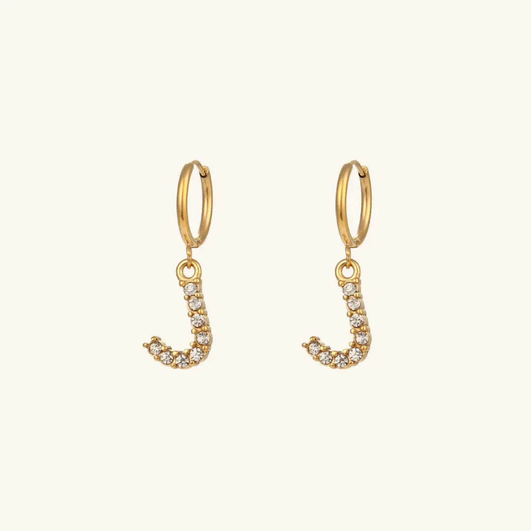 [Royal&Vicky]Wilhemina Initial Letter Earrings