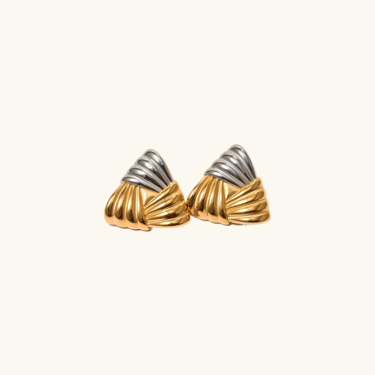 [Royal&Vicky]Brigitte Gold Earrings