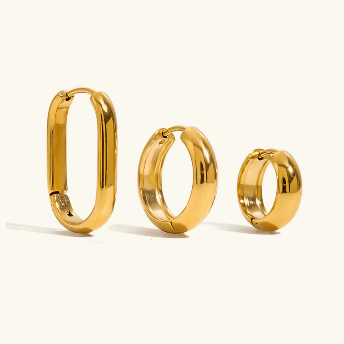 [Royal&Vicky]Clarabelle Staple Gold Hoops Bundle