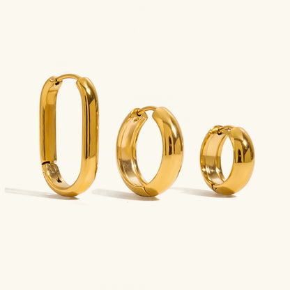 [Royal&Vicky]Clarabelle Staple Gold Hoops Bundle