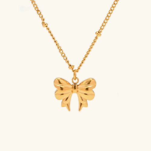 [Royal&Vicky]June Bow Necklace