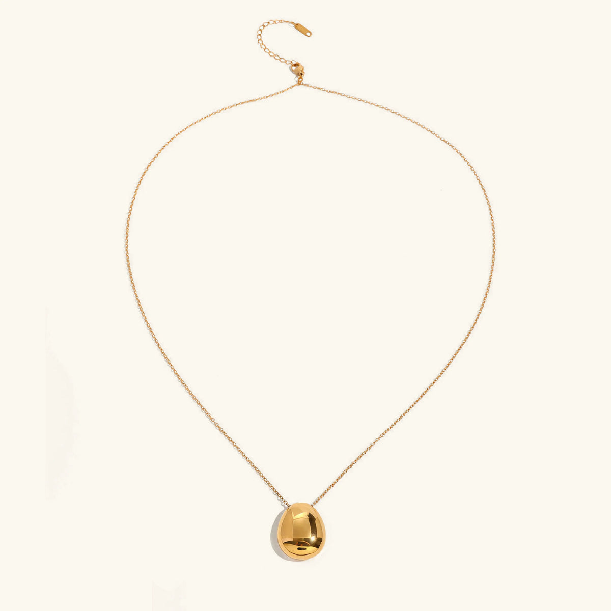 [Royal&Vicky]Claribel Gold Dome Necklace