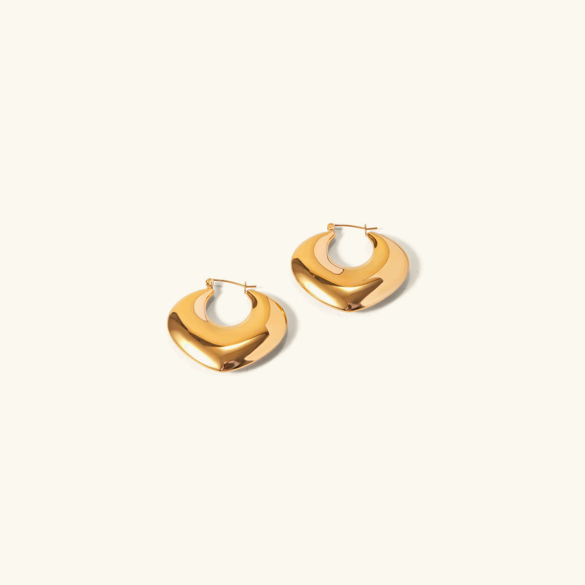 [Royal&Vicky]Fawn Gold Hoops