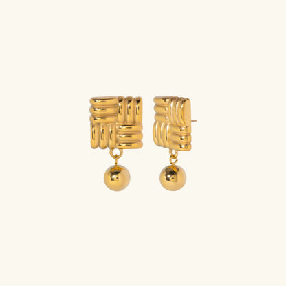 [Royal&Vicky]Alba Gold Earrings