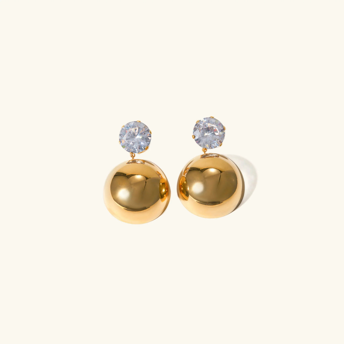 [Royal&Vicky]Gretta Gold Earrings
