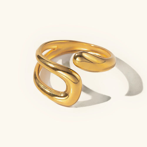 [Royal&Vicky]Bernice Open Ended Gold Ring