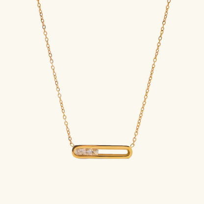 [Royal&Vicky]Abby Sculpted Gold Pendant