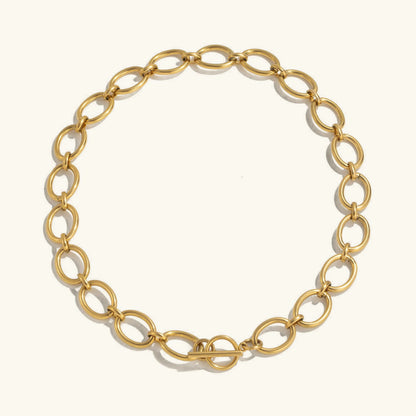 [Royal&Vicky]Cielle Chunky Gold Chain Necklace