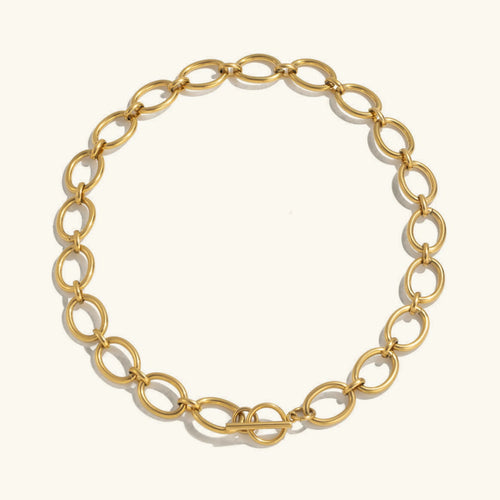 [Royal&Vicky]Cielle Chunky Gold Chain Necklace