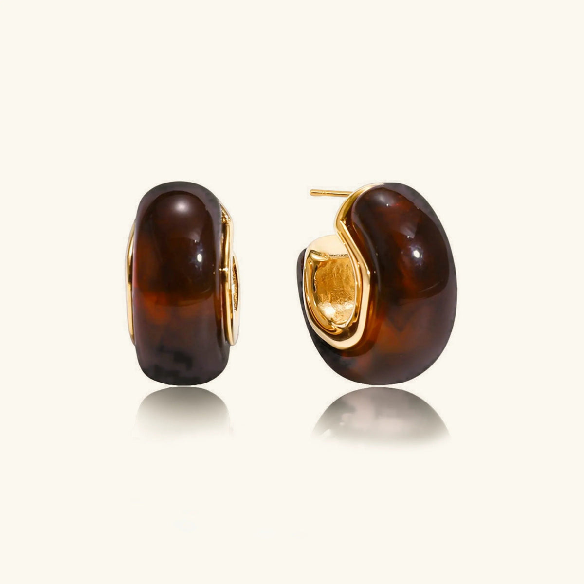 [Royal&Vicky]Lexi Chunky Enamel Hoops