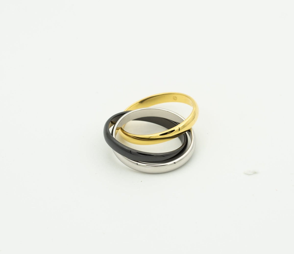 [Royal&Vicky]TRINITY RING BLACK GOLD SILVER
