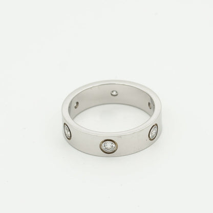 [Royal&Vicky]LOVE RING 5.5MM 6 DIAMONDS SILVER