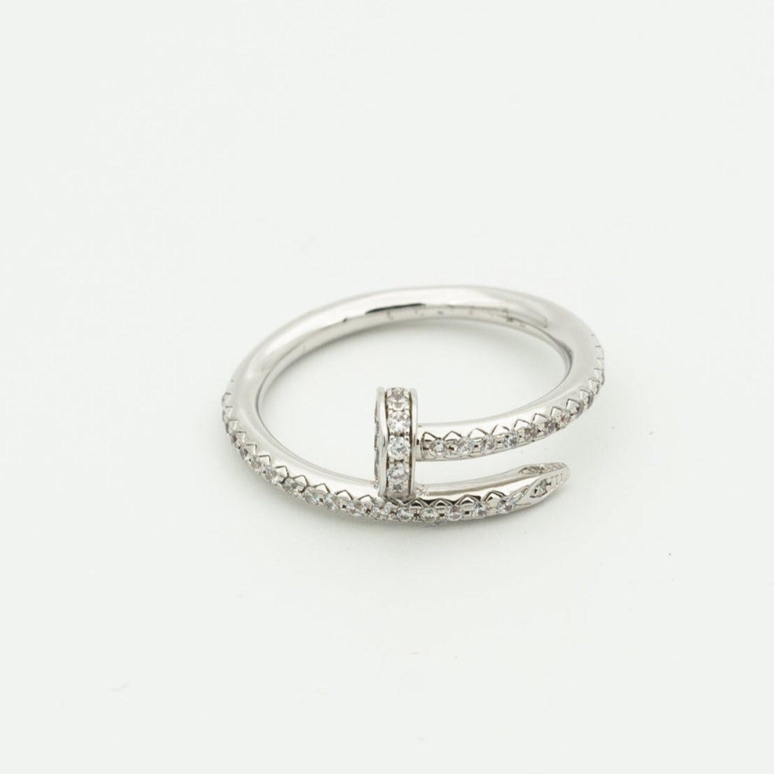 [Royal&Vicky]JUSTE RING 1.8MM SILVER DIAMONDS