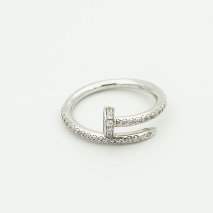 [Royal&Vicky]JUSTE RING 1.8MM SILVER DIAMONDS