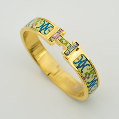 [Royal&Vicky]H BRACELET BEIGE MULTICOLOR