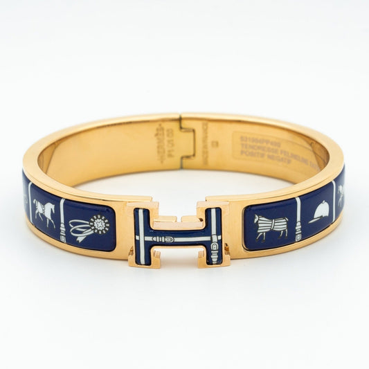 [Royal&Vicky]H BRACELET BLUE CERAMIC