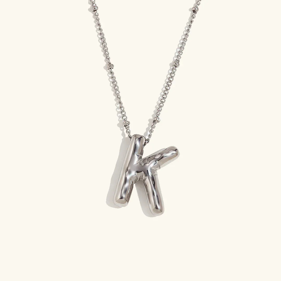 [Royal&Vicky]Balloon Gold Initial Necklace