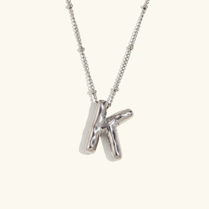 [Royal&Vicky]Balloon Gold Initial Necklace