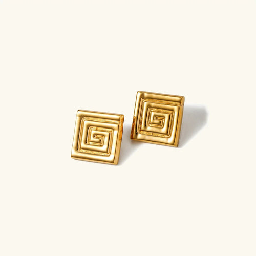 [Royal&Vicky]Karina Gold Earrings